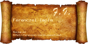 Ferenczei Imola névjegykártya